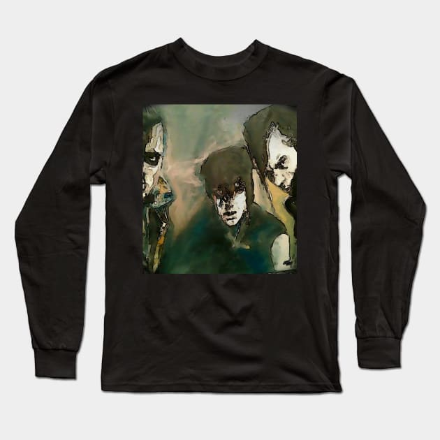 misfits Long Sleeve T-Shirt by Mike Nesloney Art